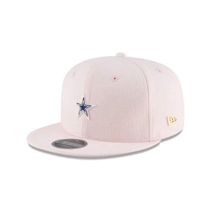 NFL Dallas Cowboys Micro Stitch 9Fifty Snapback (GHF4318) - Pink New Era Caps